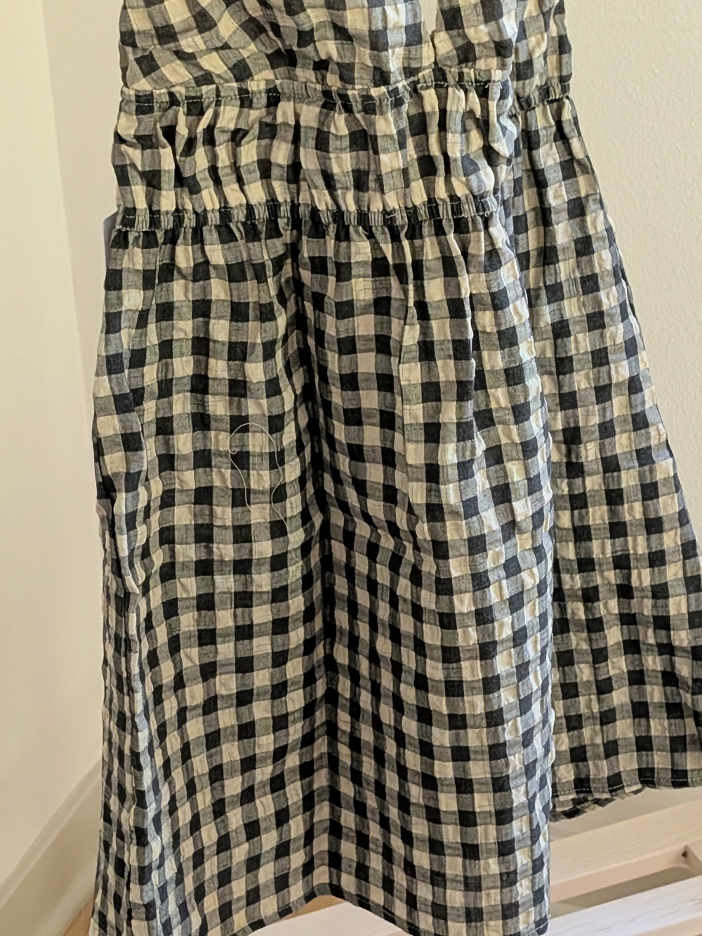 NWT Princess Polly Naomy Halter Flare Mini Dress In Black Check - 8 - Picture 7 of 10